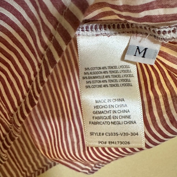 cloth & stone - Striped Button-Up | Size Medium - Picture 4 of 5